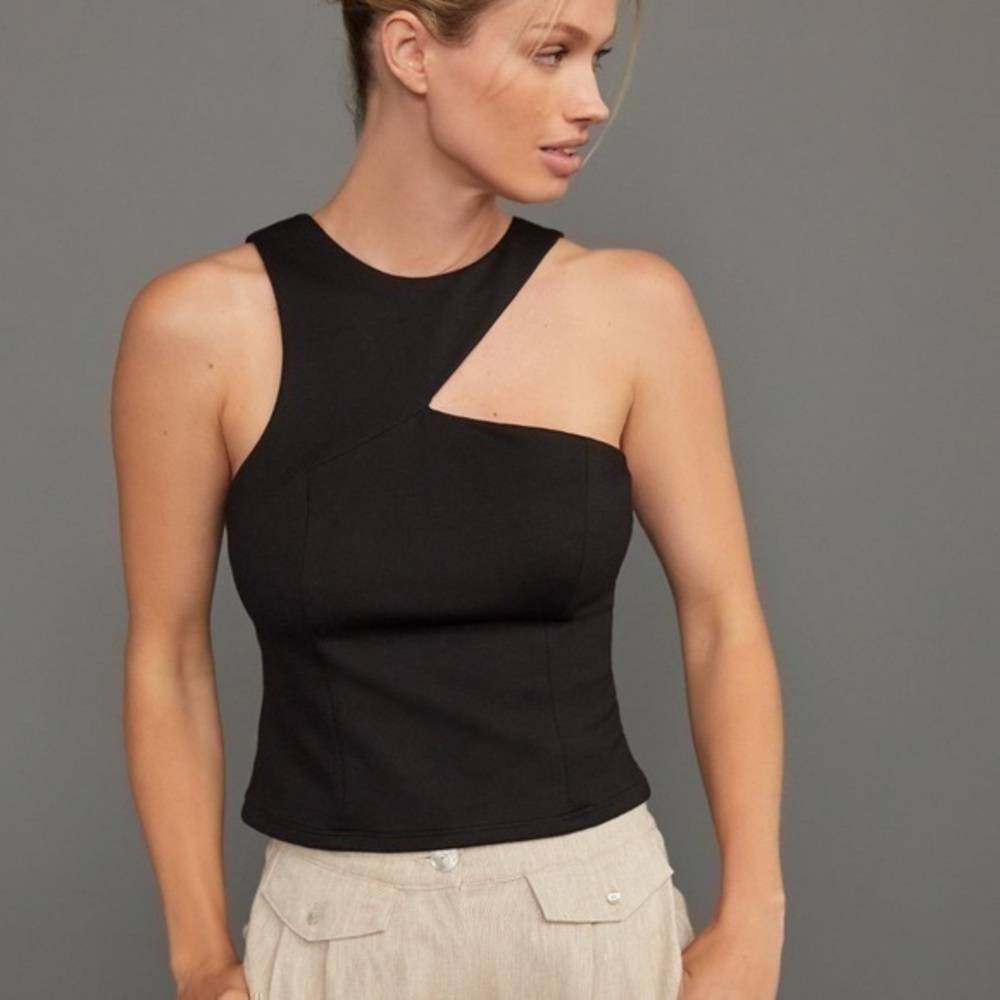 Anthropologie Sunday in Brooklyn Asymmetrical Cutout Top
